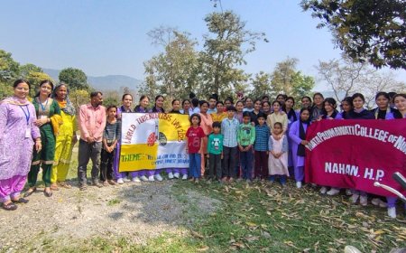 माता पद्मावती कॉलेज ऑफ नर्सिंग नाहन में विश्व टीबी दिवस पर जागरूकता नाटक का आयोजन