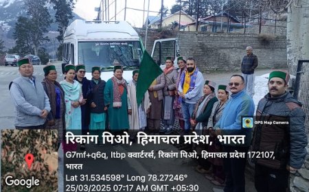 उपायुक्त ने किन्नौर की 20 ग्रामीण महिलाओं को बागवानी अध्ययन भ्रमण के तहत हरियाणा के लिए किया रवाना