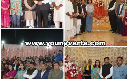 उपमुख्यमंत्री ने चैत्र नवरात्रि पर झलेड़ा मंदिर में की पूजा-अर्चना , भजन संध्या में हुए शामिल