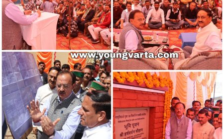 19 करोड़ से निर्मित होगा 100 बिस्तरों का अस्पताल भवन , हर्षवर्धन चौहान ने शिलाई अस्पताल बिल्डिंग का किया भूमि पूजन
