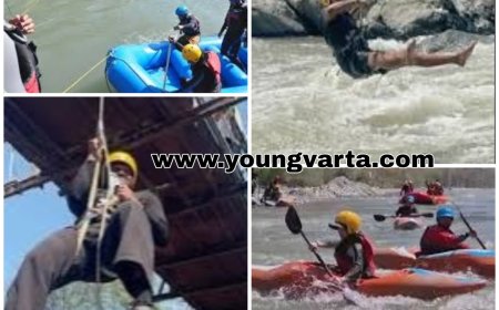 पंजाब के 40 युवा सीख रहे रिवर राफ्टिंग के गुर , पंजाब सरकार के युवा सेवा निदेशालय करवा रहा प्रशिक्षण