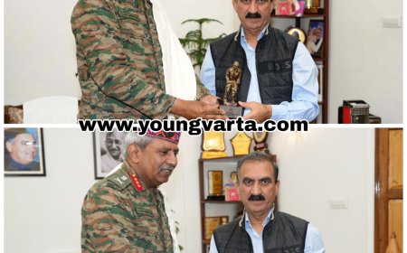 महानिदेशक सीमा सड़क संगठन ने मुख्यमंत्री से की भेंट , सामरिक दृष्टि से महत्वपूर्ण सड़कों के बुनियादी ढांचे पर चर्चा