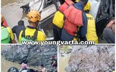 अनियंत्रित होकर नदी में गिरी थार , एक ही परिवार के पांच लोगों की दर्दनाक मौत