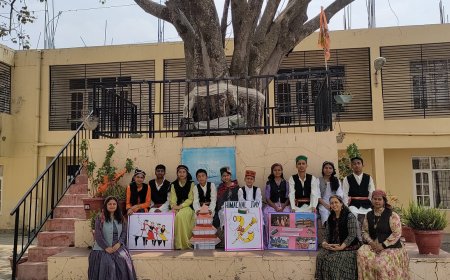 गुरुकुल इंटरनेशनल स्कूल में पारंपरिक परिधानों के साथ मनाया हिमाचल दिवस