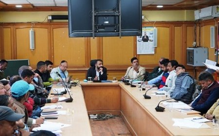 उपायुक्त किन्नौर ने जिला के सभी विभागाध्यक्षों को विकासात्मक कार्य समयबद्ध सीमा में पूर्ण करने के दिए निर्देश