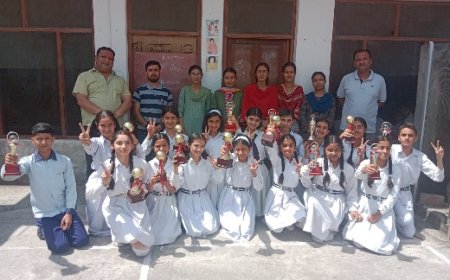 विश्व धरती दिवस के अवसर पर डीएवीएन  स्कूल ददाहू में विभिन्न कक्षाओं के लिए अलग-अलग प्रतियोगिताओं का आयोजन 