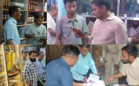 जनपद हरिद्वार में देशी विदेशी मदिरा की दुकानों में जिला प्रशासन ने छापेमारी के दौरान की कार्यवाही