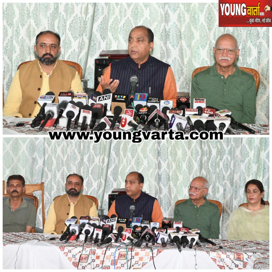 अपने मंत्रियों पर लगाम लगाएं मुख्यमंत्री , भारत के बजाय पाकिस्तान के पाले में खड़े हैं कांग्रेस के नेता : जयराम ठाकुर