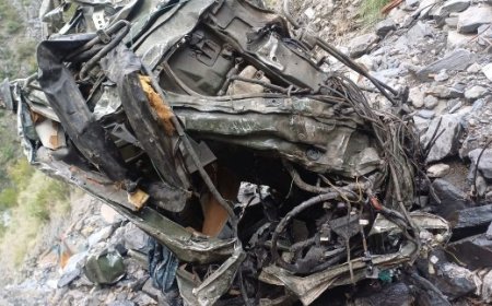 जम्मू-कश्मीर के रामबन में गहरी खाई में गिरा सेना का वाहन,हादसे में वाहन में सवार तीन जवानों की मौत