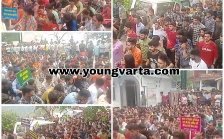 नाहन में सड़कों पर उतरे सैंकड़ों बेरोजगार युवा,प्रदेश में बढ़ती बेरोजगारी पर जताई चिंता