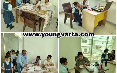 द एशियन स्कूल पांवटा साहिब में जांचा बच्चों का स्वास्थ्य , जुनेजा अस्पताल ने लगाया निशुल्क जांच शिविर