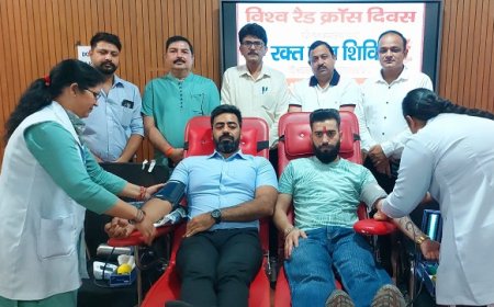 विश्व रेडक्रॉस दिवस पर क्षेत्रीय अस्पताल ऊना में रक्तदान शिविर का आयोजन  