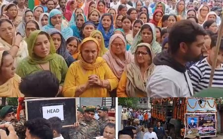 पैतृक गांव पहुंची शहीद पवन कुमार की पार्थिव देह, परिजनों का रो-रोकर बुरा हाल