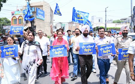 युद्ध नशियां दे विरुद्ध निकाला जागरूकता मार्च , नशाखोरी के खिलाफ सड़कों में उतरे लोग 