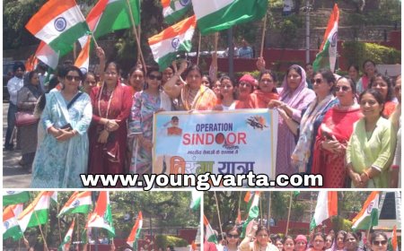 सेना के सम्मान में भाजपा महिला मोर्चा की नाहन में निकाली तिरंगा यात्रा, बड़ी संख्या में महिलाओं ने लिया हिस्सा