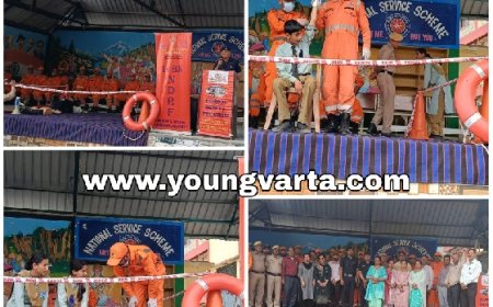 शिलाई में राष्ट्रीय आपदा मोचन बल द्वारा फैमिलियराजेशन अभ्यास के अंतर्गत मौक अभ्यास का आयोजन