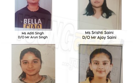 बीएससी नर्सिंग प्रथम वर्ष की परीक्षा में माता पद्मावती नर्सिंग कॉलेज की छात्रा आदिति प्रदेश भर में रही द्वितीय