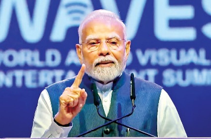 पीएम मोदी ने मुंबई में फस्र्ट वल्र्ड ऑडियो विजुअल एंटरटेनमेंट समिट का किया उद्घाटन