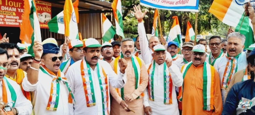 भारतीय जनता पार्टी हरिद्वार द्वारा तिरंगा शौर्य सम्मान यात्रा का आयोजन