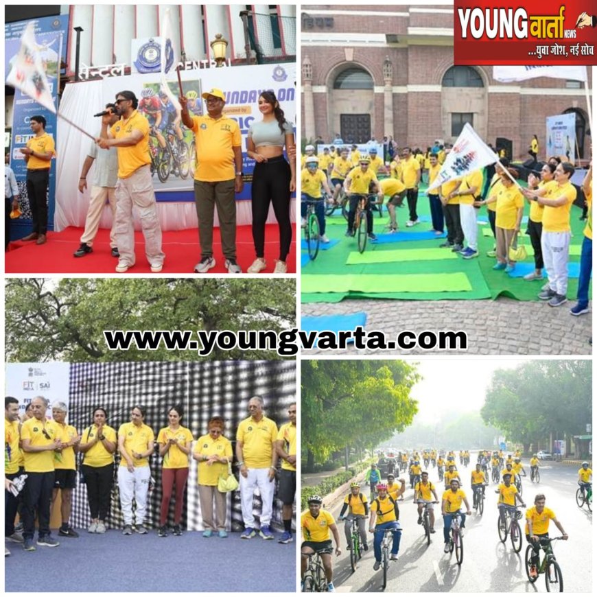 जीएसटी के 8 वर्ष पूरे होने पर फिटनेस और जीएसटी का संडे ऑन साइकिल कार्यक्रम ,  सीबीआईसी ने किया आयोजन 