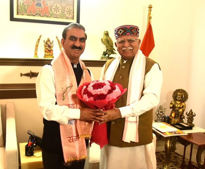 मुख्यमंत्री ने बीबीएमबी में हिमाचल प्रदेश से स्थायी सदस्य की नियुक्ति का किया अनुरोध