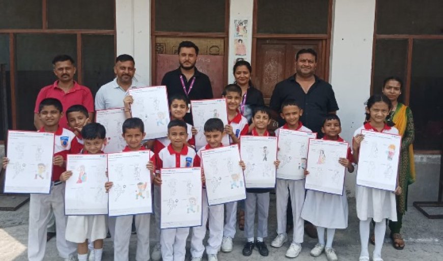 लाइफ इंश्योरेंस कम्पनी नाहन के सौजन्य से डीएवीएन पब्लिक स्कूल ददाहू में चित्रकला प्रतियोगिता का आयोजन