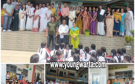 एक भारत श्रेष्ठ भारत योजना के तहत स्कूली छात्रों ने तैयार किये दक्षिण भारत के व्यंजन 