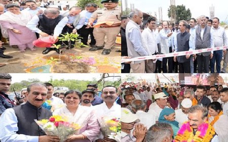सीएम सुक्खू ने देहरा में 100 करोड़ रुपये की विकास परियोजनाओं का किया लोकार्पण व उद्घाटन  