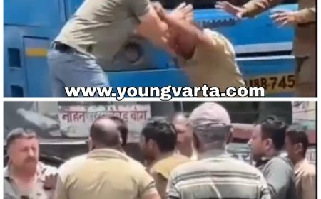 दिल्ली गेट के समीप निजी बस ऑपरेटर और एचआरटीसी चालक के बीच हाथापाई