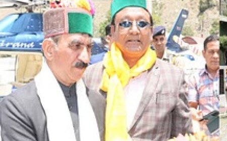सीएम सुक्खू ने अपने किन्नाैर दाैरे के दौरान निर्माणाधीन शोंगटोंग-करछम परियोजना का किया निरीक्षण
