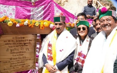 मुख्यमंत्री सुखविंद्र सिंह सुक्खू ने शिपकी-ला में सरहद वन उद्यान की रखी आधारशिला  
