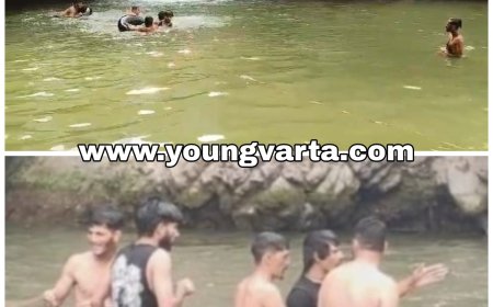 खड्ड में नहाते समय डूबे दो युवक , एक का शव बरामद , दूसरे की तलाश जारी