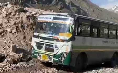 देश की सबसे अधिक ऊंचाई से गुजरने वाली दिल्ली-केलांग-लेह रूट पर निगम की बस सेवा शुरू