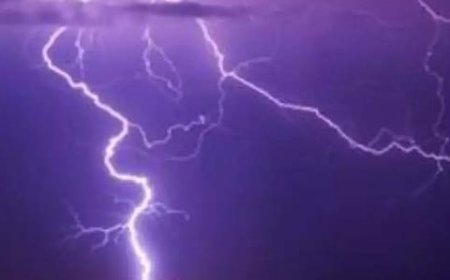 आसमानी बिजली गिरने से घर में भड़की आग, घटना में पति-पत्नी और दो बच्चियों की जलकर मौत