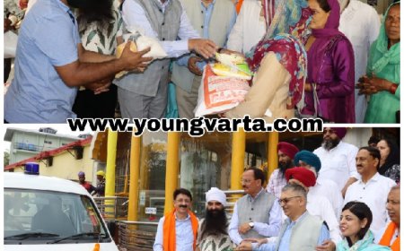 दशमेश रोटी बैंक का समाज सेवा में कार्य जारी,जरूरतमंद लोगों को राशन वितरित करने पहुंचे उद्योग मंत्री  