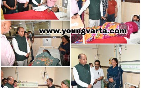 बस हादसे पर जयराम ठाकुर ने जताया दुख , मेडिकल कॉलेज पहुंचकर जाना घायलों का हाल