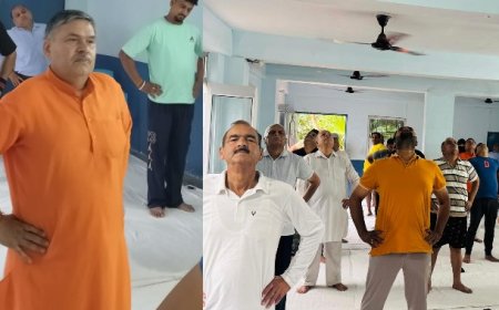 विद्यापीठ सीनियर स्कैंडरी स्कूल केदारपुर में भाजपा मंडल पांवटा साहिब द्वारा योग दिवस का आयोजन 