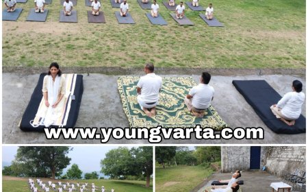 अन्तर्राष्ट्रीय योग दिवस पर गृह रक्षक चतुर्थ वाहिनी प्रशिक्षण केंद्र में योग शिविर आयोजित