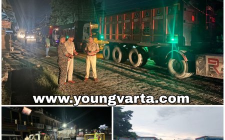 सिरमौर पुलिस ने ट्रक-डम्परों पर कसा शिकंजा , 19 वाहनों के किये चालान