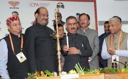 राष्ट्रमंडल संसदीय संघ भारत क्षेत्र, जोन-2 का वार्षिक सम्मेलन दीप प्रज्ज्वलन के साथ शुरू