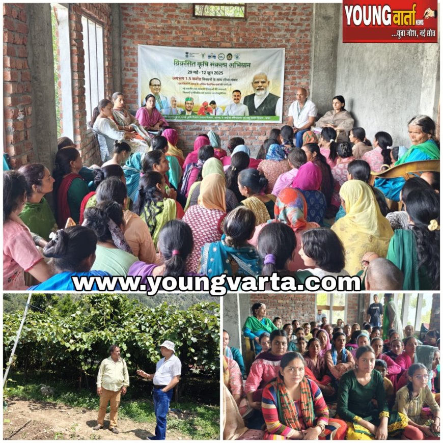 विकसित कृषि संकल्प अभियान के तहत विकासखंड चंबा , मैहला और तीसा में कार्यक्रम  
