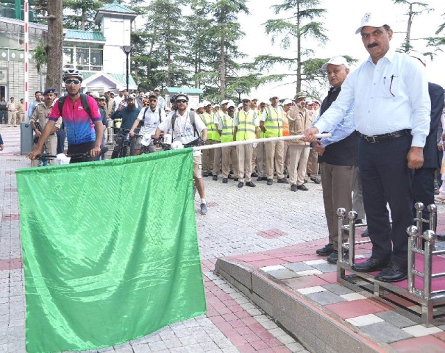 मुख्यमंत्री ने विश्व पर्यावरण दिवस पर साइकिल रन को झंडी दिखाकर किया रवाना 