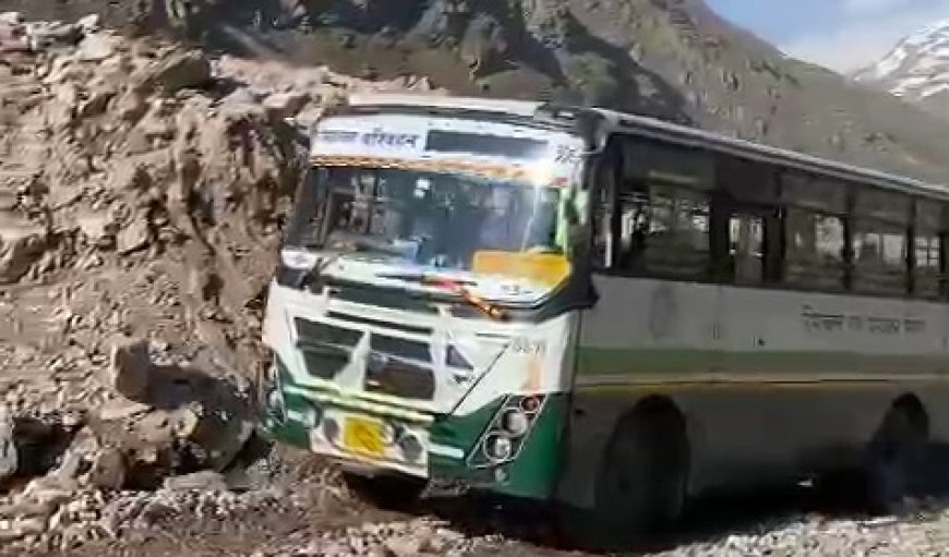 देश की सबसे अधिक ऊंचाई से गुजरने वाली दिल्ली-केलांग-लेह रूट पर निगम की बस सेवा शुरू