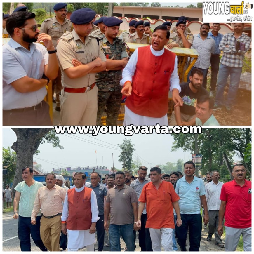 माजरा क्षेत्र में 18 वर्षीय बालिका के अपहरण के खिलाफ कड़ा विरोध , भाजपा अध्यक्ष बिंदल और पूर्व मंत्री सुखराम धरने में रहे मौजूद