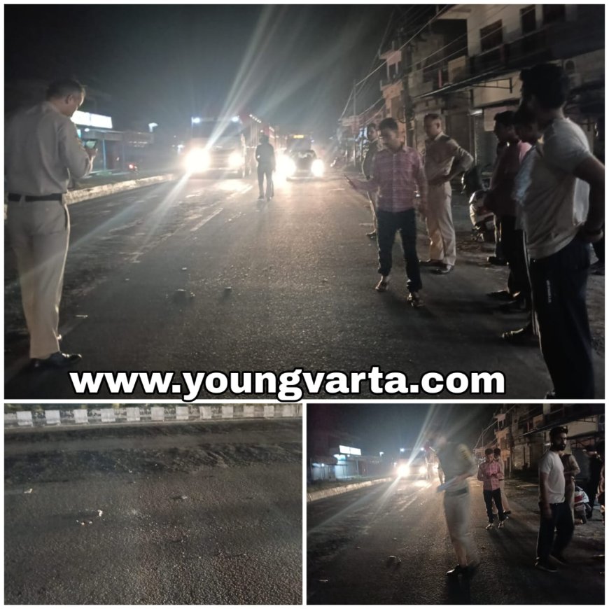 डंपर की टक्कर से युवक की मौत , एक गंभीर रूप से घायल , पांवटा साहिब के बद्रीपुर में पेश आया हादसा 