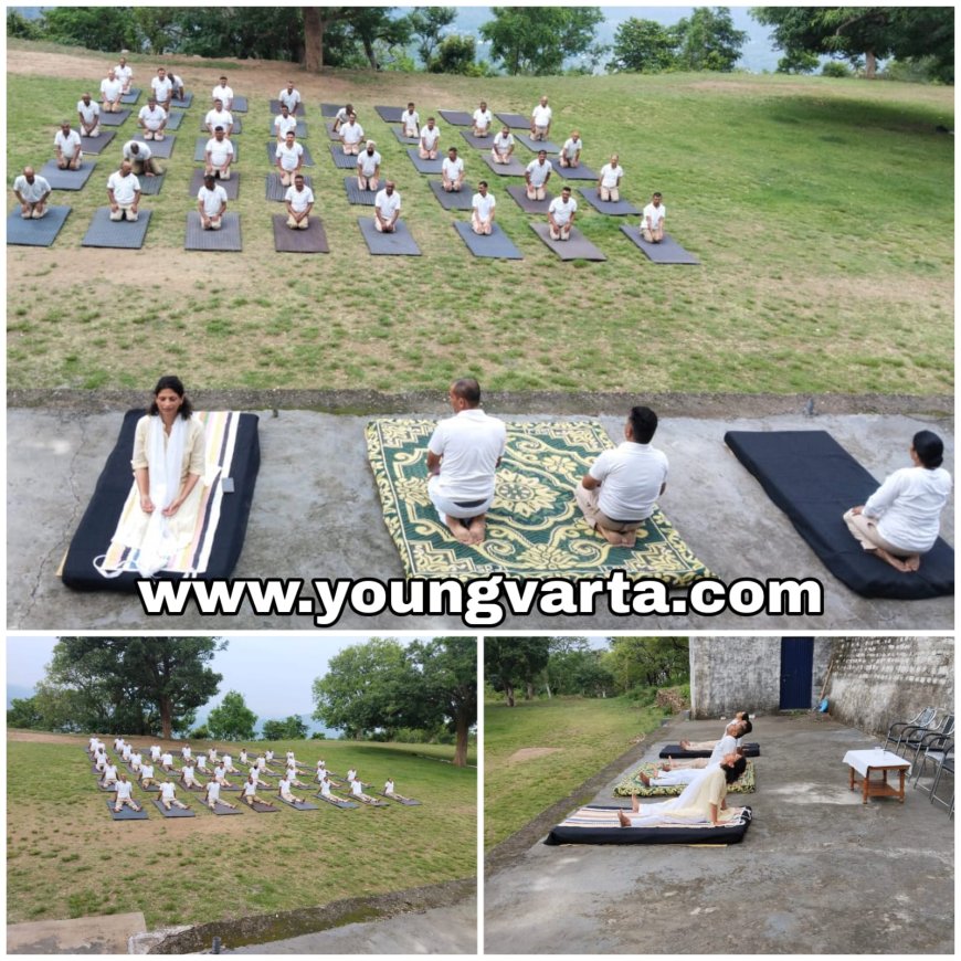 अन्तर्राष्ट्रीय योग दिवस पर गृह रक्षक चतुर्थ वाहिनी प्रशिक्षण केंद्र में योग शिविर आयोजित