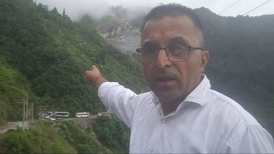 किंकरी देवी के घर के सामने अवैध खनन पर भड़के पर्यावरण प्रेमी नाथूराम , संगड़ाह की पांचों खदानों को बंद करने की मांग  