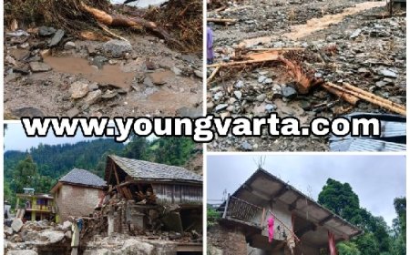 कुदरत का कहर : सराज में आपदा से ध्वस्त हुए घर बयां कर रहे तबाही का मंजर,लोग खुले आसमान के नीचे रहने को मजबूर 