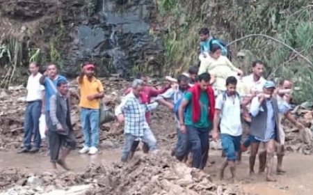 एसडीआरएफ के जवानों ने स्थानीय लोगों की मदद से मंडी के परवाड़ा से दो गर्भवती महिलाओं को किया रेस्क्यू