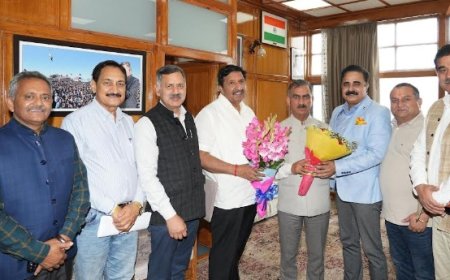 प्रदेश स्कूल शिक्षा बोर्ड के नवनियुक्त अध्यक्ष ने मुख्यमंत्री से की भेंट 